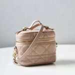Dior Women Micro Lady Dior Vanity Case Cannage Lambskin-Pink - Image 3