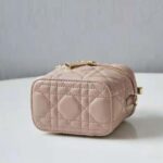 Dior Women Micro Lady Dior Vanity Case Cannage Lambskin-Pink - Image 6