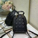 Dior Women Mini Dior Backpack Black Cannage Lambskin - immagine 3