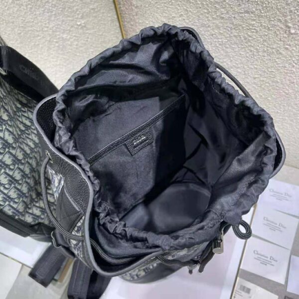Dior Women Mini Dior Backpack Black Cannage Lambskin (9)