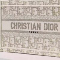 Dior Women Mini Dior Book Tote Gold-Tone Dior Oblique Embroidery (1)