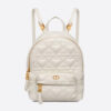Dior Women Mini Dioramour Dior Backpack Latte Cannage Lambskin with Heart Motif