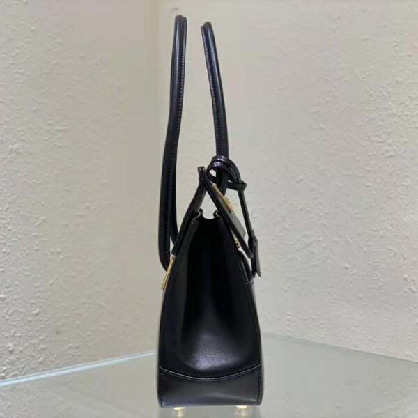 Dior Women Parisienne Bag Black Smooth Calfskin (5)
