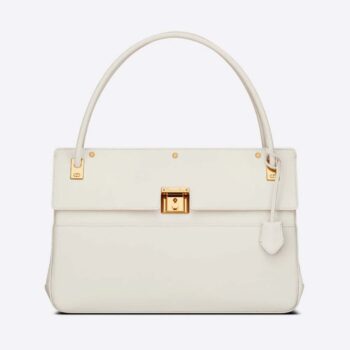 Dior Women Parisienne Bag Latte Smooth Calfskin