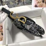 Dior Women Saddle Bag Toile DE Jouy Reverse Jacquard-Black - immagine 7