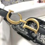 Dior Women Saddle Bag Toile DE Jouy Reverse Jacquard-Black - immagine 8