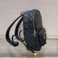 Dior Women Small Dior Backpack Black Cannage Lambskin (1)