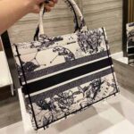 Dior Women Small Dior Book Tote Latte Multicolor Dior Zodiac Embroidery - Image 4