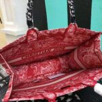 Dior Women Small Dior Book Tote Raspberry Toile de Jouy Reverse Embroidery – Bild 9