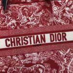 Dior Women Small Dior Book Tote Raspberry Toile de Jouy Reverse Embroidery – Bild 10