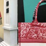 Dior Women Small Dior Book Tote Raspberry Toile de Jouy Reverse Embroidery – Bild 5