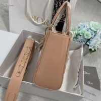 Dior Women Small Lady Dior Bag Beige Patent Cannage Calfskin (10)