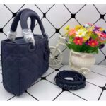 Dior Women Small Lady Dior My Abcdior Bag Denim Blue Cannage Lambskin - Image 4