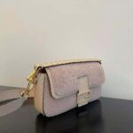 Fendi Women Baguette Pink Sheepskin Bag - Image 4