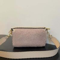 Fendi Women Baguette Pink Sheepskin Bag (1)