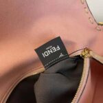 Fendi Women Baguette Pink Sheepskin Bag - Image 9