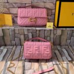 Fendi Women Baguette Soft Nappa Leather Bag-Pink - Image 3