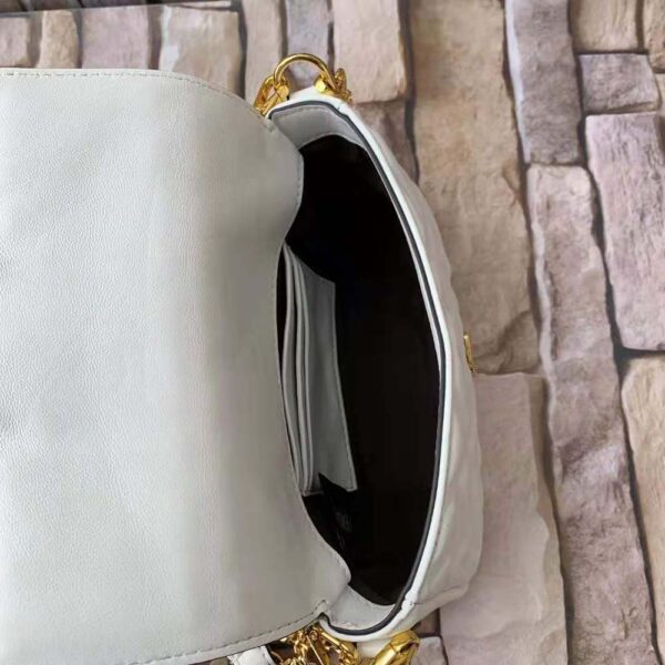 Fendi Women Baguette Soft Nappa Leather Bag-white (9)