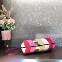 Fendi Women Fendi First Small Leather Bag with Multicolor Inlay (1)