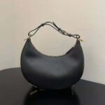 Fendi Women Fendigraphy Small Black Leather Bag-Black - Image 3