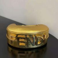 Fendi Women Fendigraphy Small Gold Laminated Leather Bag (1)