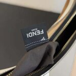 Fendi Women Fendigraphy Small Leather Bag with Beige and Brown Inlay - Image 8