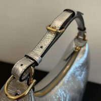 Fendi Women Fendigraphy Small Silver Laminated Leather Bag (1)