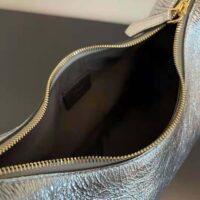 Fendi Women Fendigraphy Small Silver Laminated Leather Bag (1)