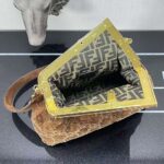 Fendi Women First Medium Brown Suede Bag – Image 7