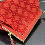 Fendi Women First Medium Red Suede Bag - Image 6