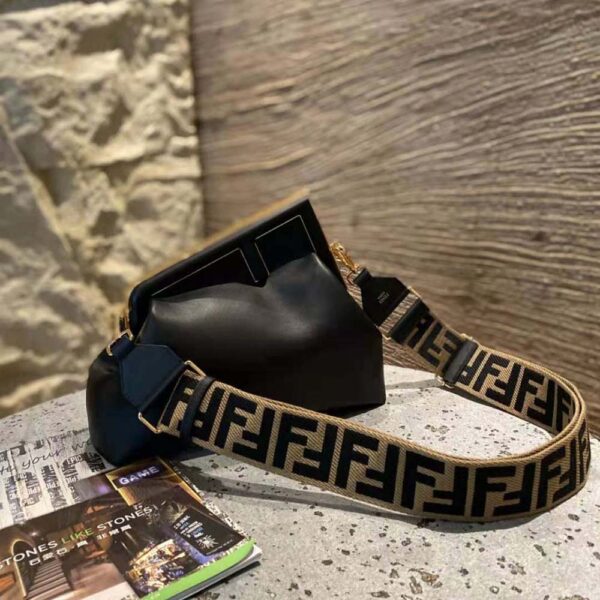 Fendi Women First Medium Nappa Leather Bag-Black (1)
