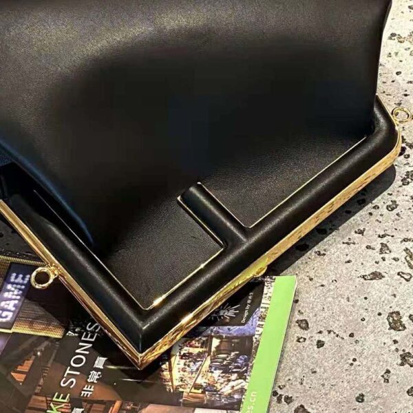 Fendi Women First Medium Nappa Leather Bag-Black (4)