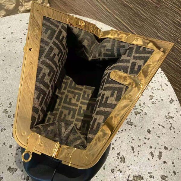 Fendi Women First Medium Nappa Leather Bag-Black (7)