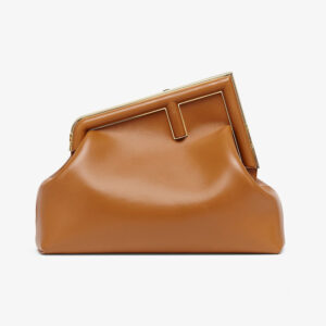 Fendi Women First Medium Nappa Leather Bag-Brown
