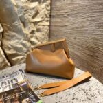 Fendi Women First Medium Nappa Leather Bag-Brown – Bild 2