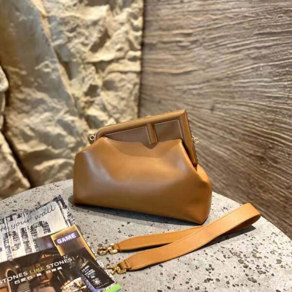 Fendi Women First Medium Nappa Leather Bag-Brown (2)