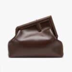 Bolso Fendi para mujer de piel de napa mediana - Granate