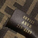 Fendi Women First Medium Nappa Leather Bag-Maroon - Imagen 9