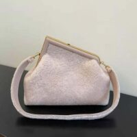 Fendi Women First Medium Pink Sheepskin Bag (1)