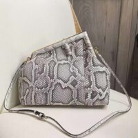 Fendi Women First Medium White Python Leather Bag (1)