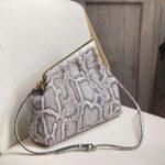 Fendi Women First Medium White Python Leather Bag - Image 4