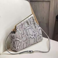 Fendi Women First Medium White Python Leather Bag (1)