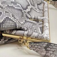 Fendi Women First Medium White Python Leather Bag (1)