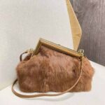 Fendi Women First Small Brown Mink Bag – Image 4