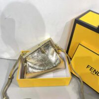 Fendi Women First Small Gold Laminated Leather Bag (1)