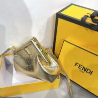 Fendi Women First Small Gold Laminated Leather Bag (1)