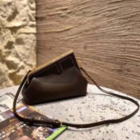 Fendi Women First Small Nappa Leather Bag-maroon (1)