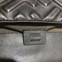 Fendi Women Iconic Mini Baguette Black Leather Bag (1)
