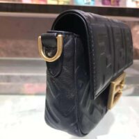 Fendi Women Iconic Mini Baguette Black Leather Bag (1)