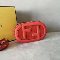 Fendi Women Mini Camera Case Red Leather and Suede Mini-Bag (1)